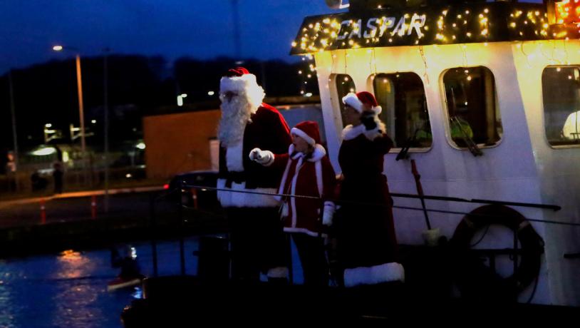 Julemanden ankommer til Kolding