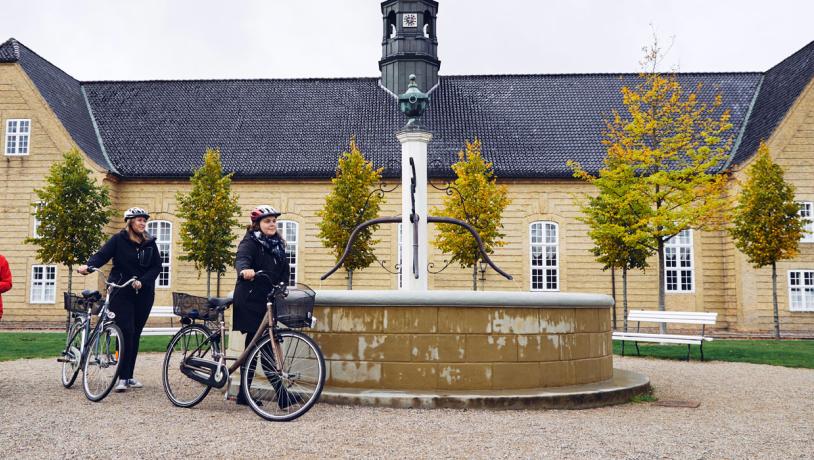 Cykelister i Christiansfeld