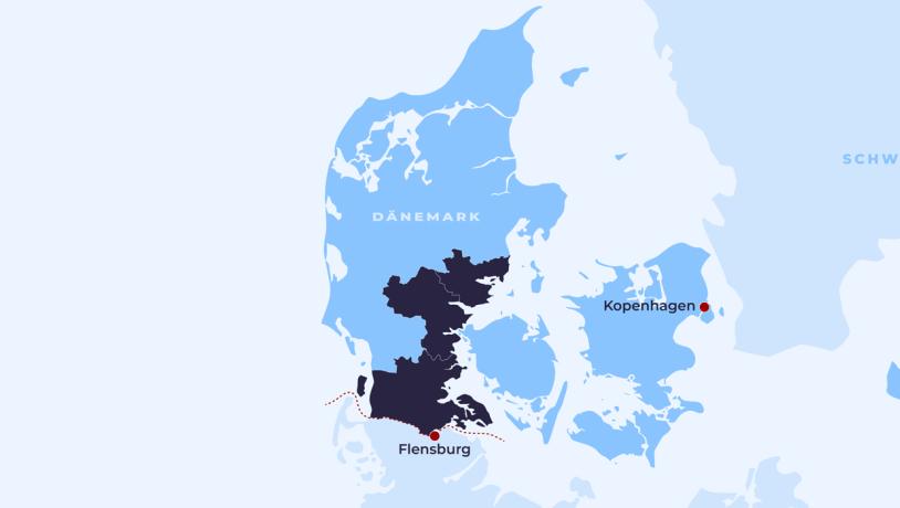 Südlichen Ostseeküste Jütlands