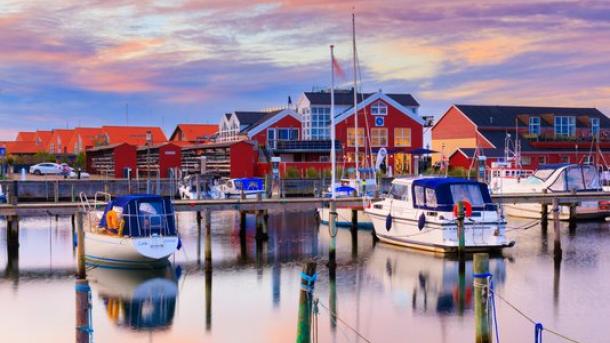 Juelsminde in Zuidoost Jutland, Denemarken