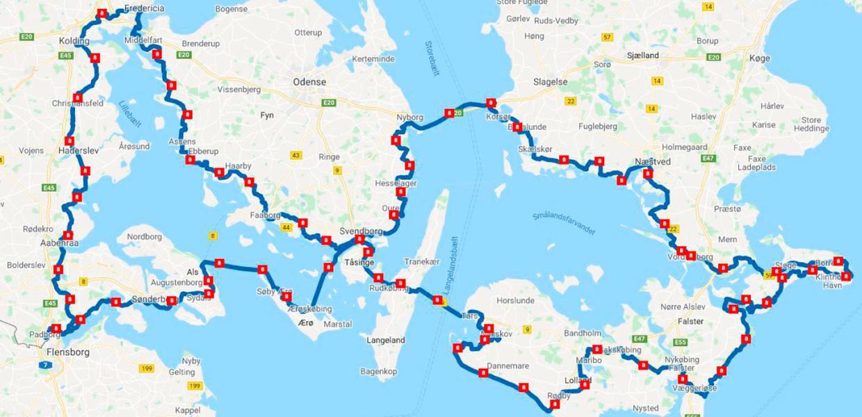 N8 Kolding og Christiansfeld cykelrute