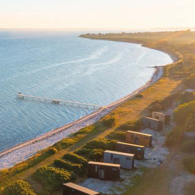 Tiny Seaside Resort in Kegnæs in Zuidoost Jutland, Denemarken